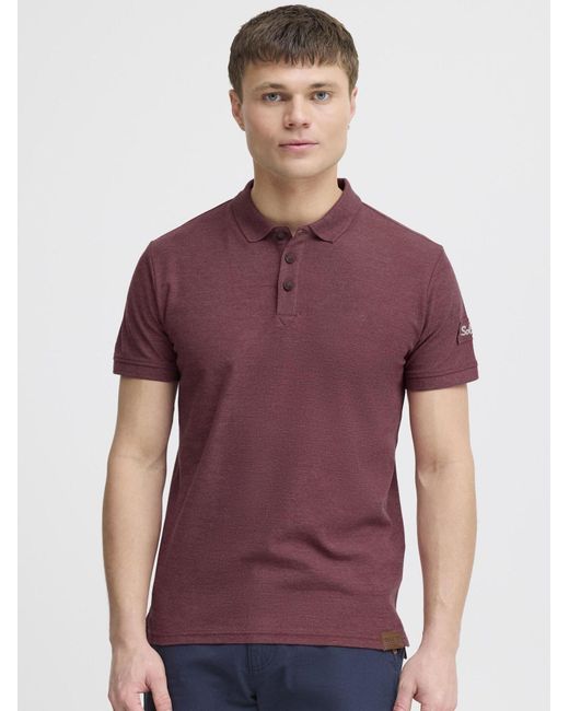 Solid Shirt in Purple für Herren