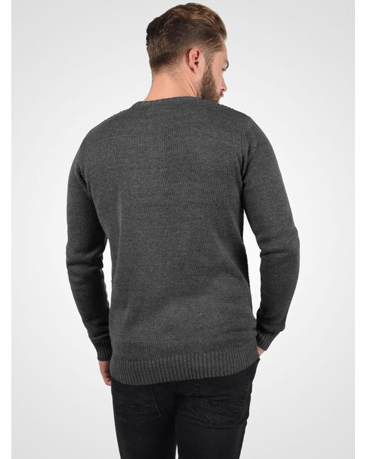 Solid Pullover Terrance in Gray für Herren