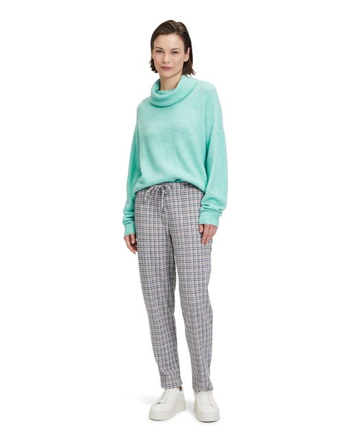 BETTY&CO Green Strickpullover Mit Überschnittenen Ärmeln