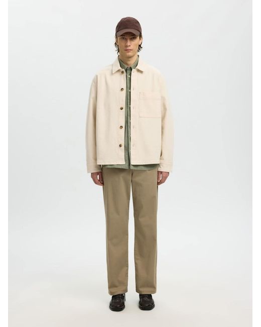 SELECTED Hemd Slhregular-Jake in Natural für Herren