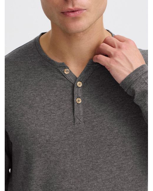Solid Rundhalsshirt Volko in Gray für Herren