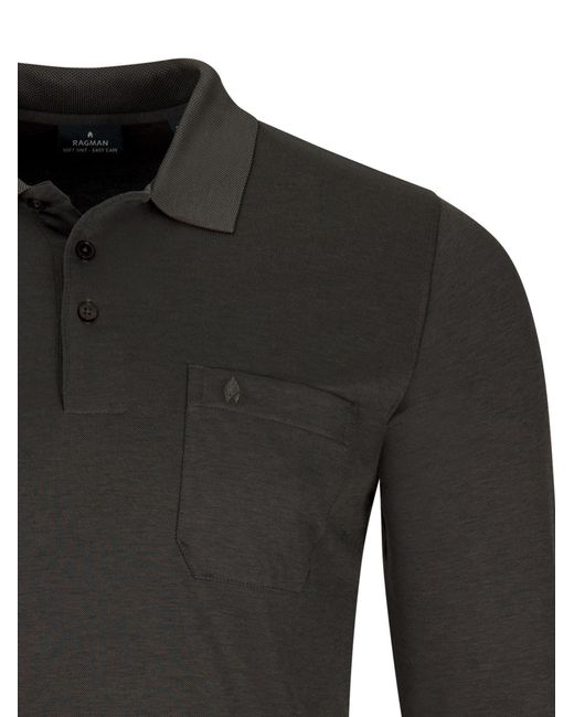 RAGMAN Shirt Basic in Black für Herren