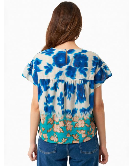 ORGANICATION Blue Bluse