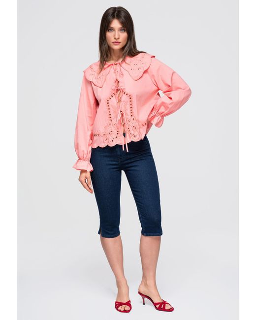 Ombre Pink Bluse