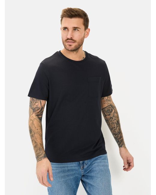 Camel Active T-Shirt Mit Brusttasche in Black für Herren