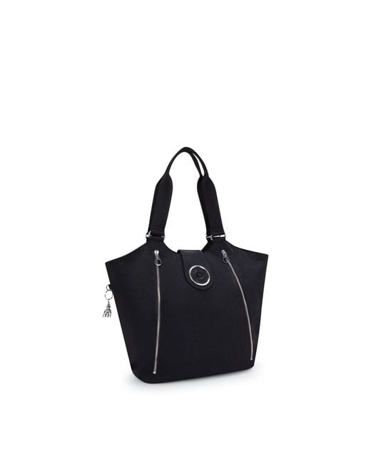 Kipling Black Schultertasche Recicely