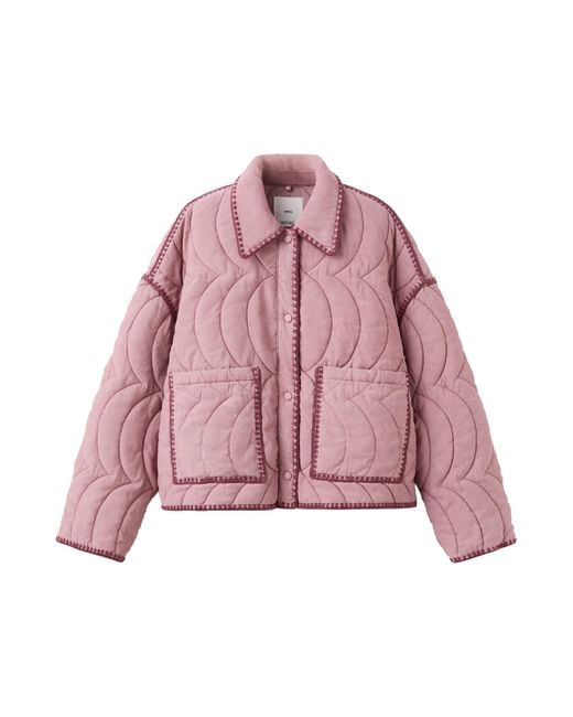 Mango Pink Jacke Zigzag