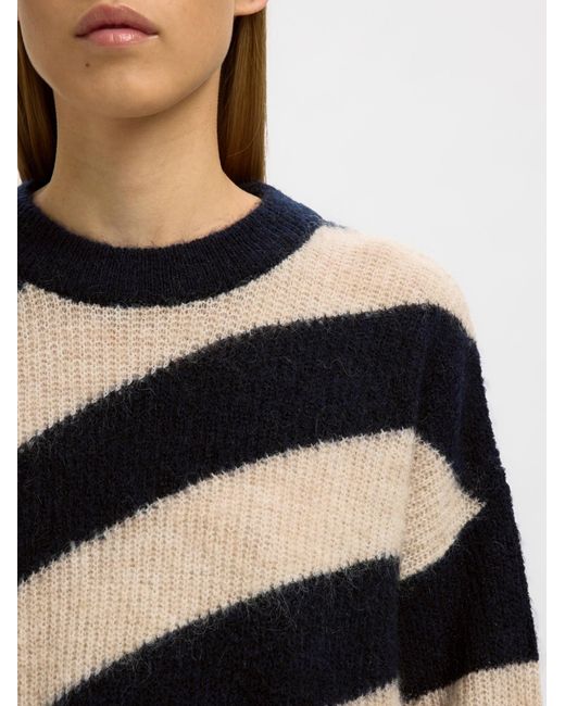 SELECTED Black Pullover Slfalmina