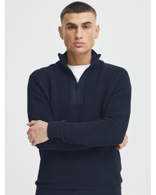 Solid Pullover Valencia in Blue für Herren