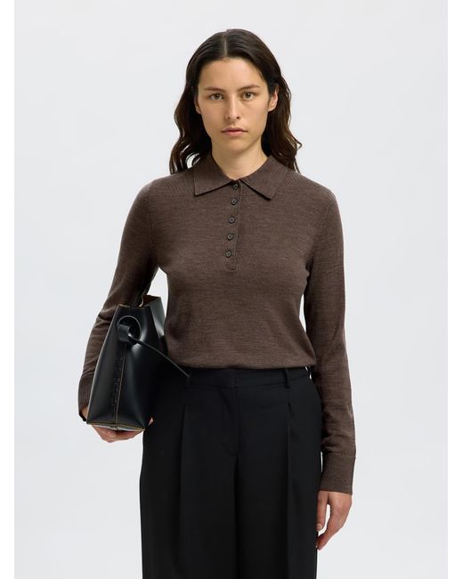 SELECTED Brown Pullover Slfthea