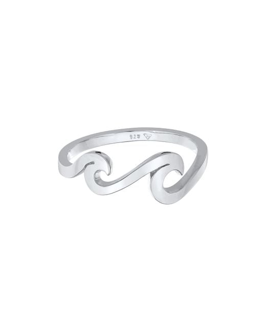 Elli Jewelry Metallic Ring Wellen