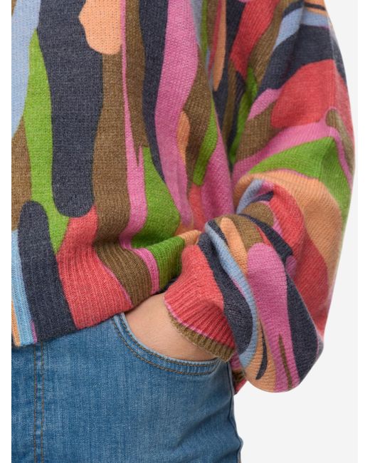 Numph Multicolor Langarmpullover Nuamara Pullover
