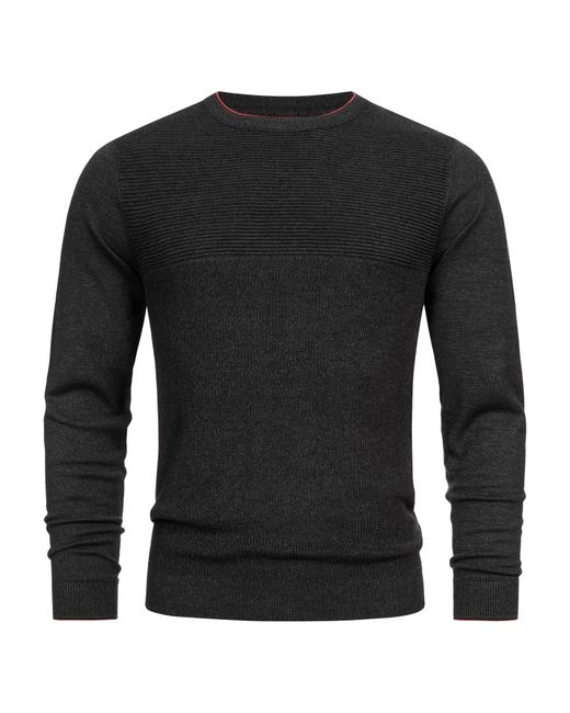 INDICODE Pullover Reign in Black für Herren