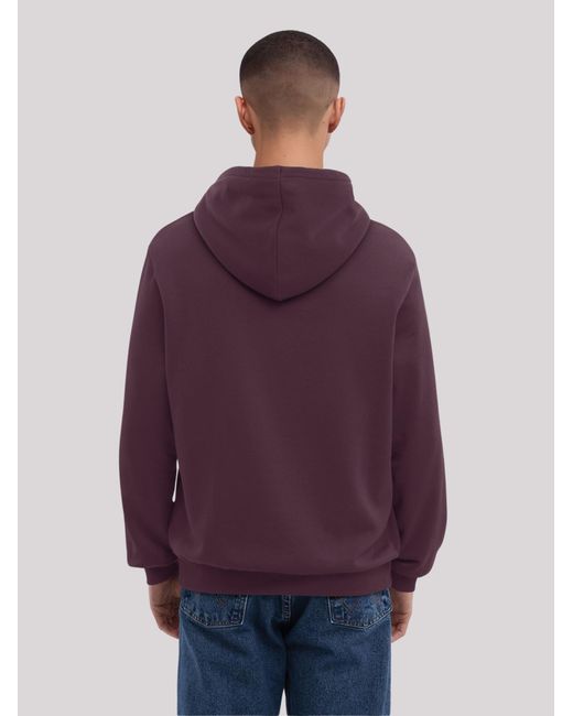 F4NT4STIC Sweatshirt Tv Times Pop Star David Bowie Portrait 1977 in Purple für Herren