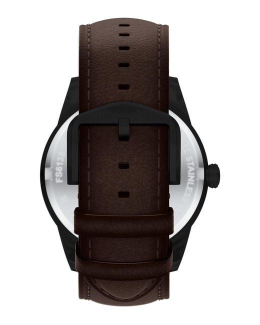 Fossil Uhr Pearson in Black für Herren