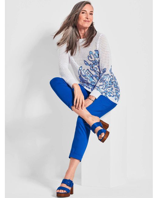 Goldner Blue Druckpullover