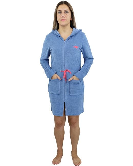 Kangaroos Blue Morgenmantel