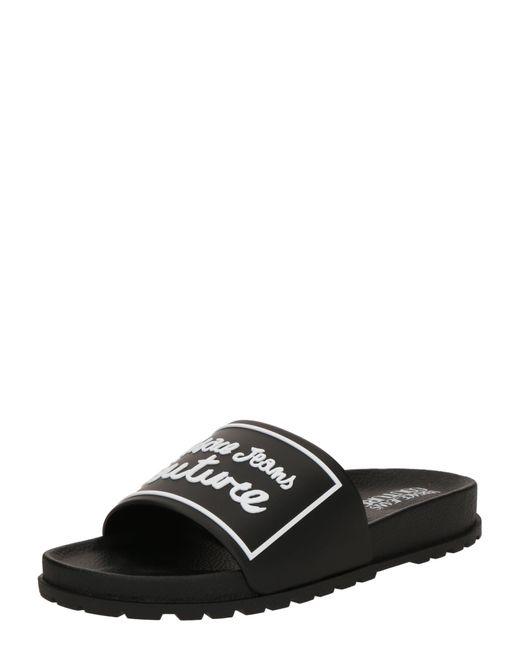 Versace Jeans Couture Black Pantolette 'Fondo Shelly'