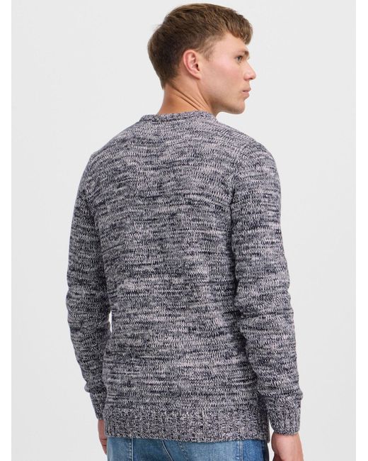 Solid Pullover Philemon in Blue für Herren