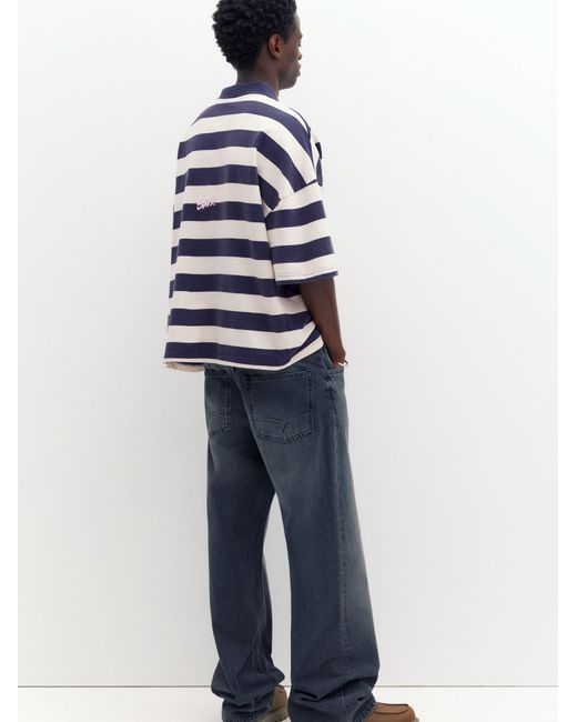 Pull&Bear Poloshirt in Blue für Herren