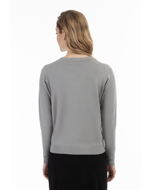 faina Gray Pullover
