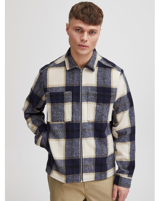 Solid Übergangsjacke Gideon in Blue für Herren