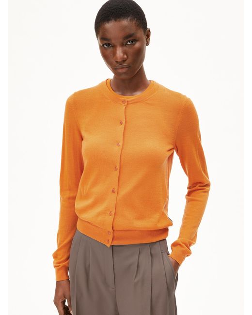 ARMEDANGELS Orange Strickjacke Ophaliaa Merino