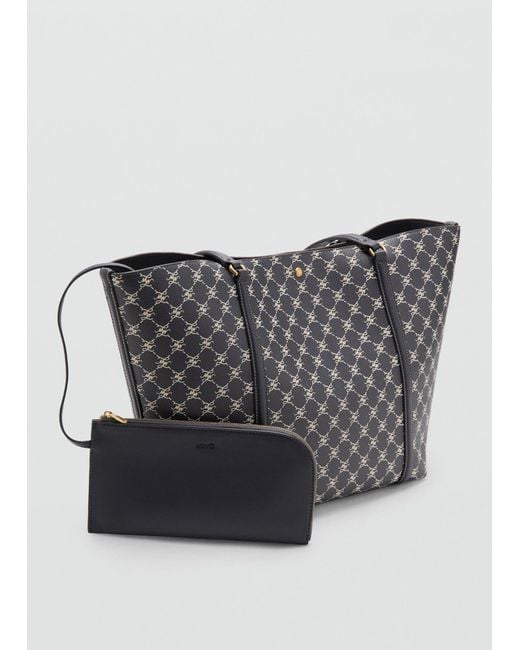 Mango Black Shopper Porta
