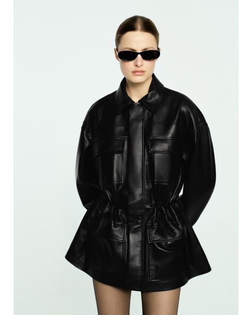 Mango Black Parka Robert