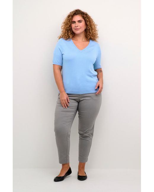 Kaffe Blue Pullover Clizzy