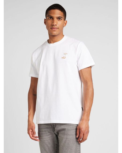 Dedicated T-shirt in White für Herren