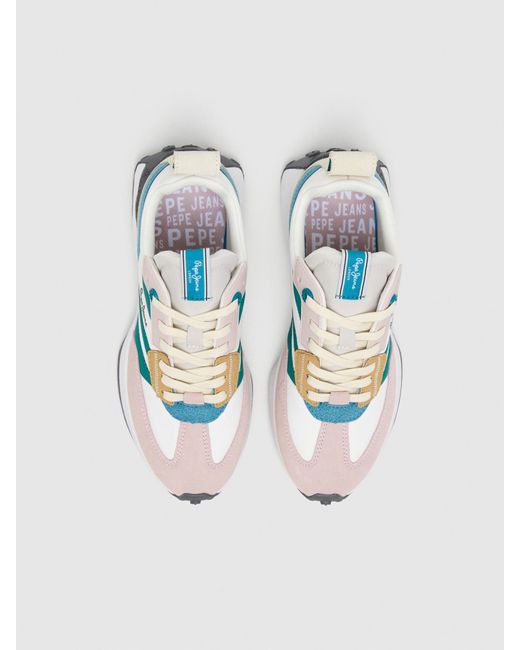 Pepe Jeans White Sneaker 'Lucky Mains'