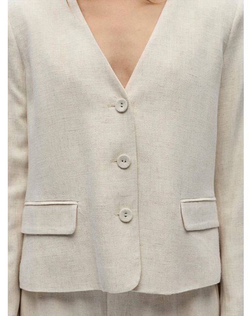 Object White Blazer Objsanne