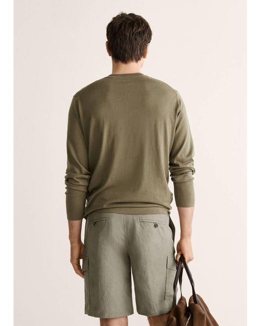 Mango Pullover Sun in Green für Herren