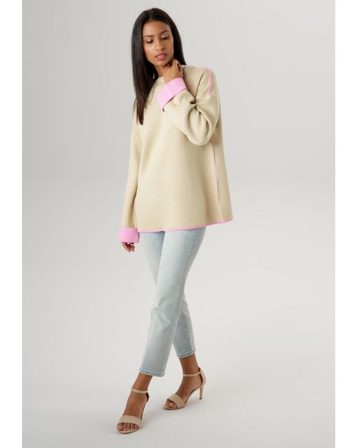Aniston SELECTED Natural Pullover