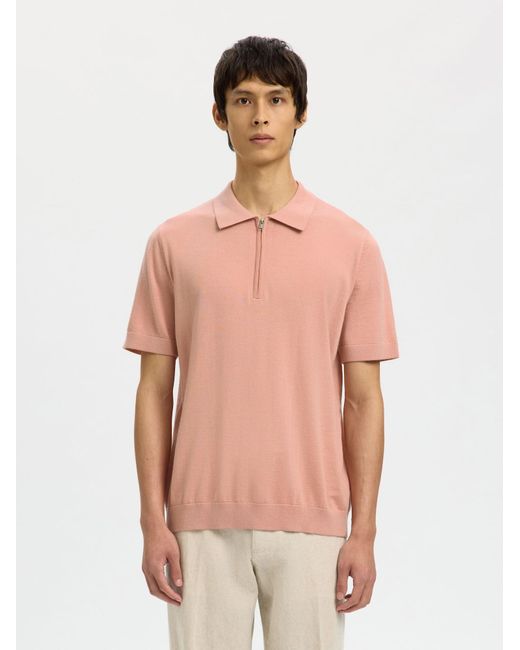 SELECTED Pullover in Pink für Herren