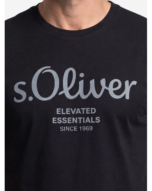 S.oliver Shirt Basic in Black für Herren