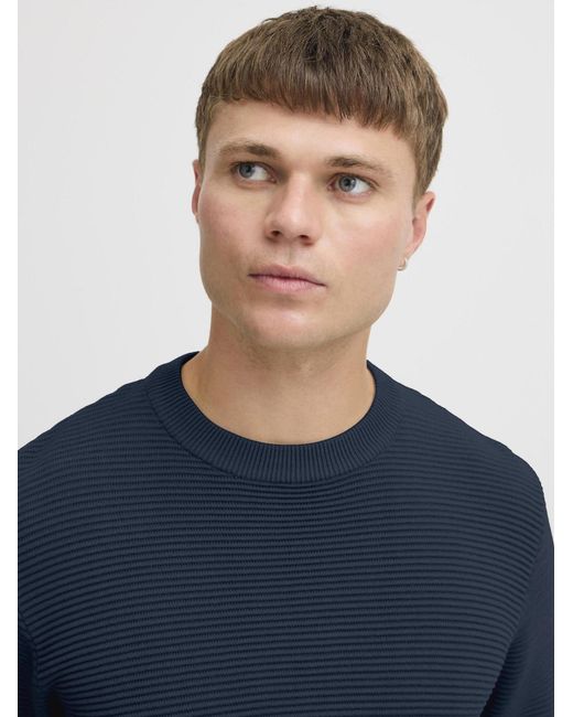 Solid Pullover Valencia in Blue für Herren