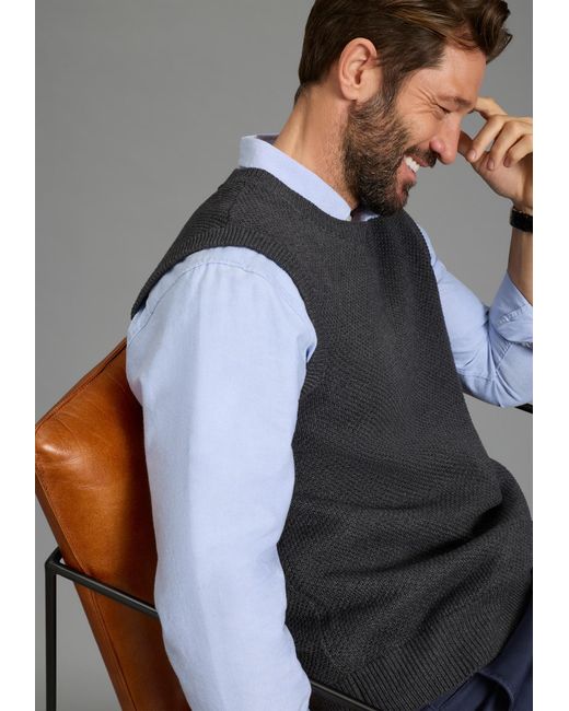 Man's World World Pullover in Black für Herren