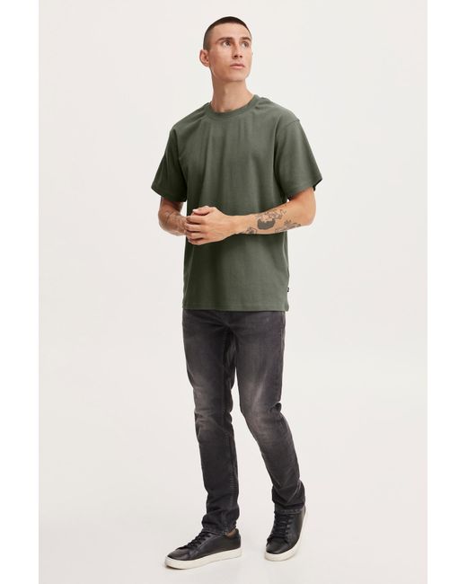 Solid T-Shirt Danton in Green für Herren