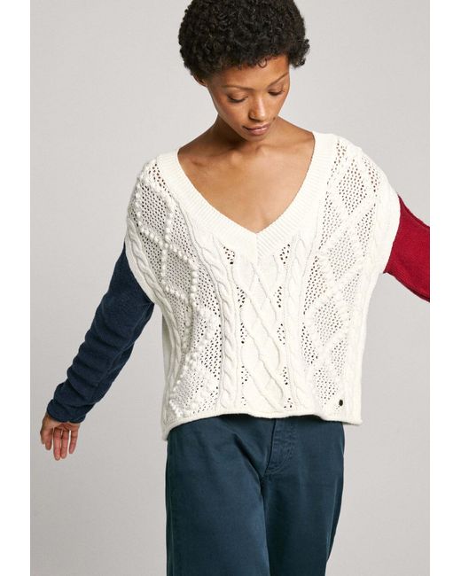 Pepe Jeans White Pullover Hada