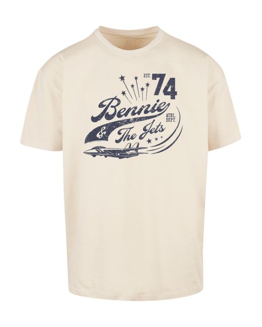 F4NT4STIC T-Shirt Elton John Bennie And The Jets in Natural für Herren