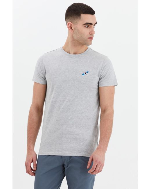 Solid T-Shirt Thorge in Gray für Herren