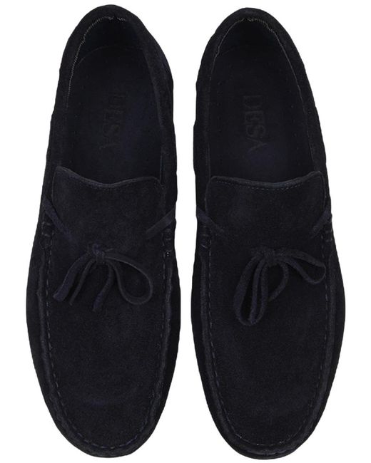 Desa Mokassin Slipper in Blue für Herren