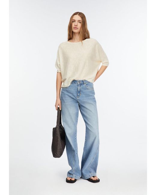 Comma, White Strickpullover