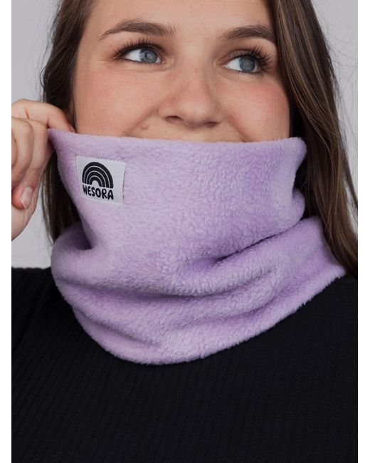 WESORA GmbH Purple Schlauchschal Fleece Neckwarmer