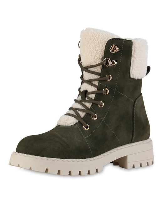 VAN HILL Black Schnürstiefelette 'Harper'