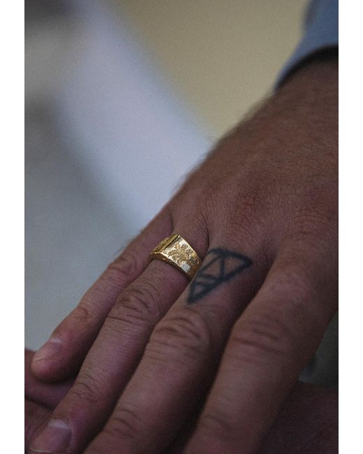 Haze & Glory Ring Coconut in White für Herren