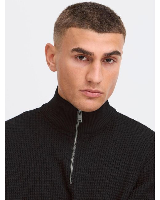 Solid Troyer Sdriver Halfzip in Black für Herren
