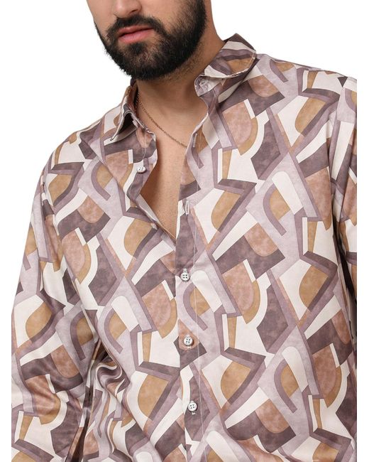 Campus Sutra Hemd Winston in Pink für Herren